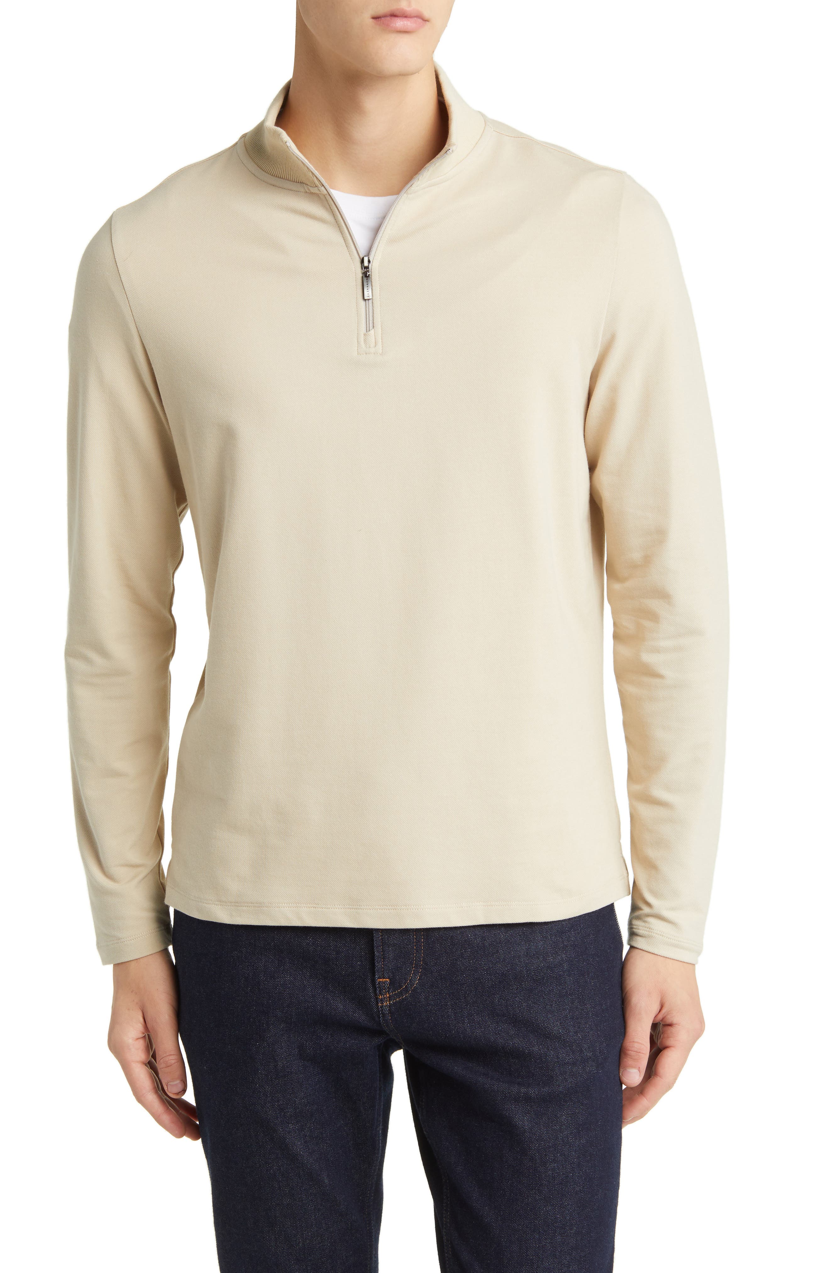 Beige zip pullover Outlet